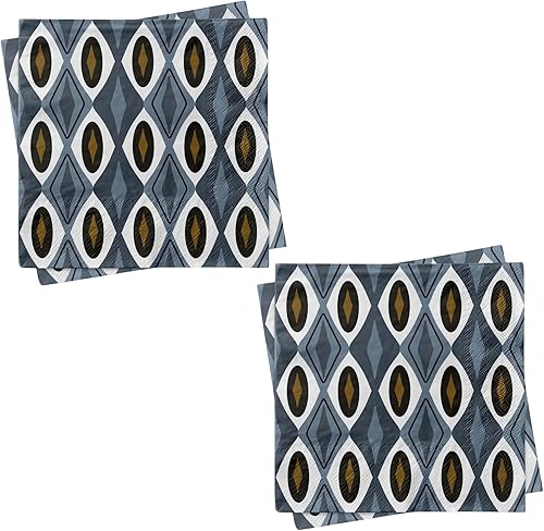 Miniatura 15 de MODLOUNGE - Servilletas de cóctel retro para decoración de fiesta, paquete de 2 paquetes de 20, servilletas de papel modernas de 3 capas de mediados