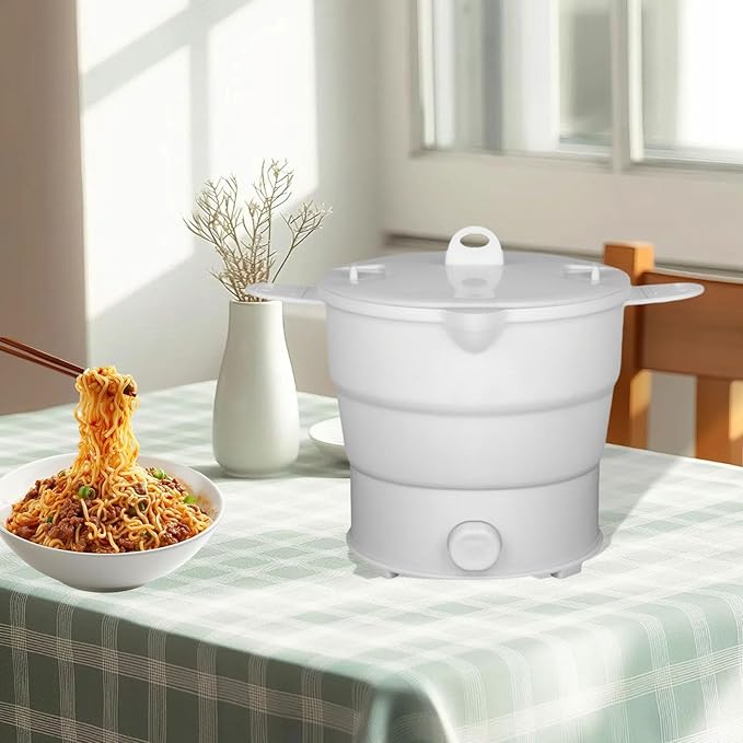 Olla Eléctrica Plegable Portátil con Vaporera 1.2L 800W miniatura 5
