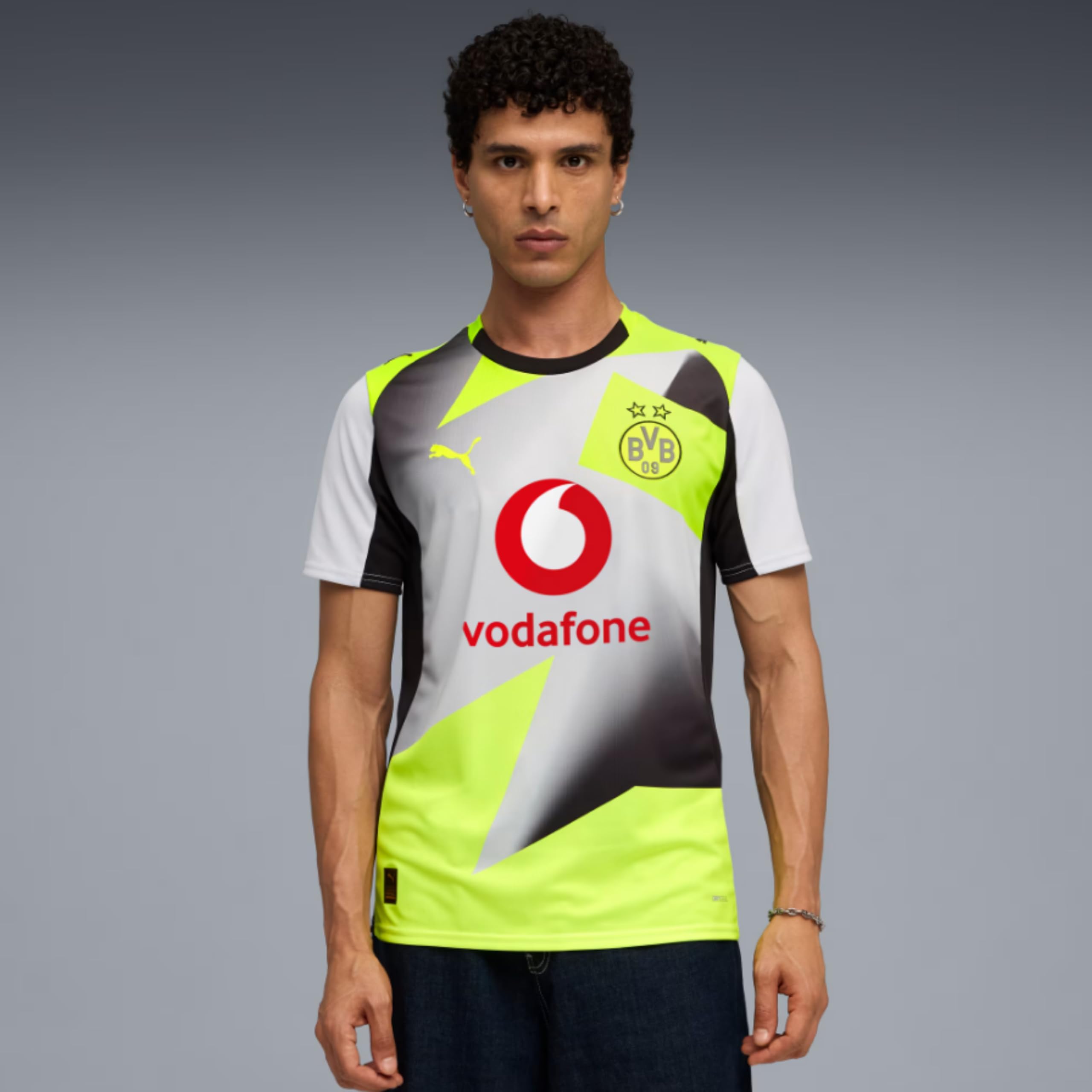 PUMA Original BVB Trikot Herren [Away 25/26] Offizielles Borussia Dortmund Trikot [Spieler oder Personalisiert] Fussball Sportbekleidung Sport Tshirts Herren Fußball Shirt Männer