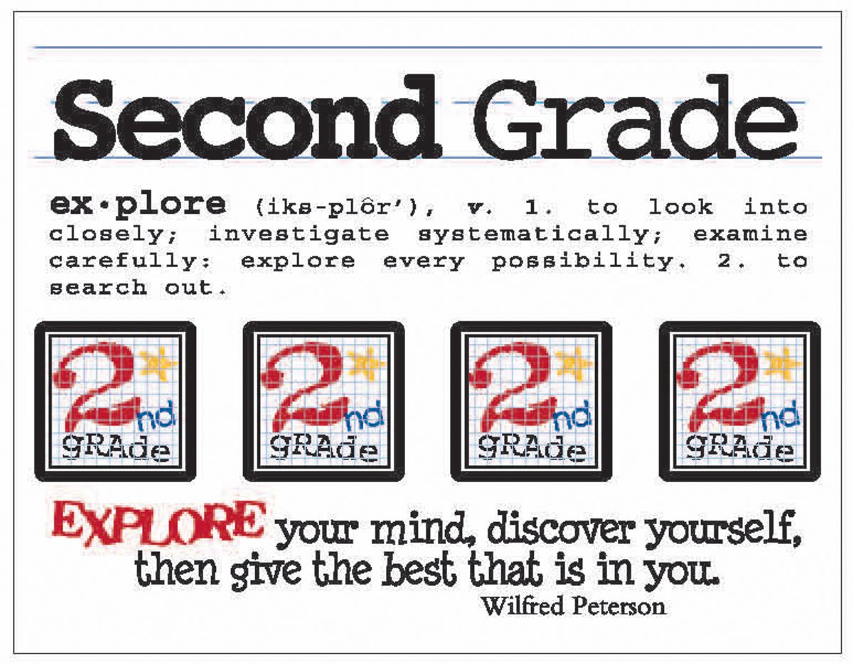 SRM StickersSay It with Stickers Mini Second Grade Scrapbooking