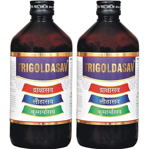 MAHESHWARI AYURVED Trigoldasav Digestion Syrup 450ml