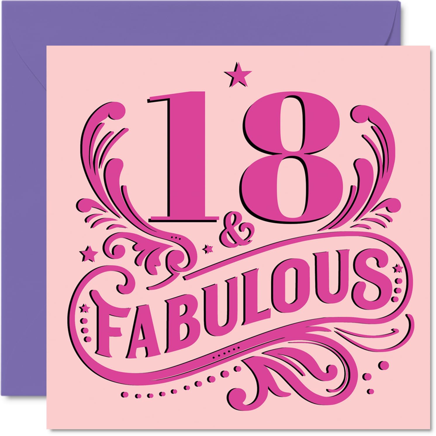 18th Birthday Cards for Women, Fabulous