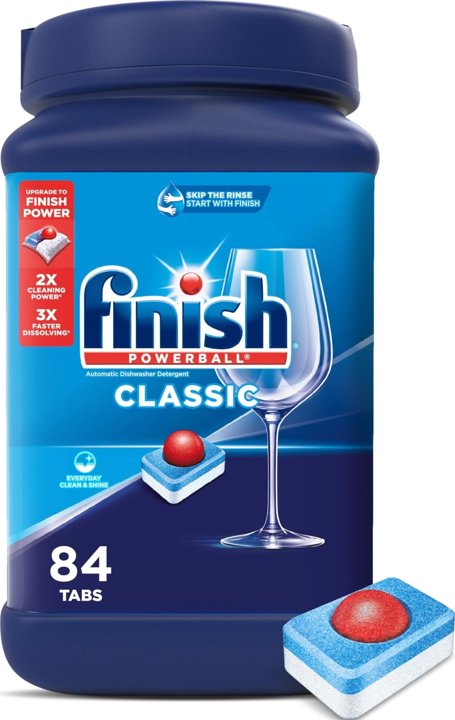 Powerball Dishwasher Pods, Dishwasher Tablets Wrapper Free Formula, Unscented, 84 Count