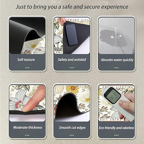 Miniatura 6 de Tapete de drenaje de grifo de estilo fantasía, tapete absorbente para fregadero de cocina, tapete absorbente de grifo de fregadero de lodo de