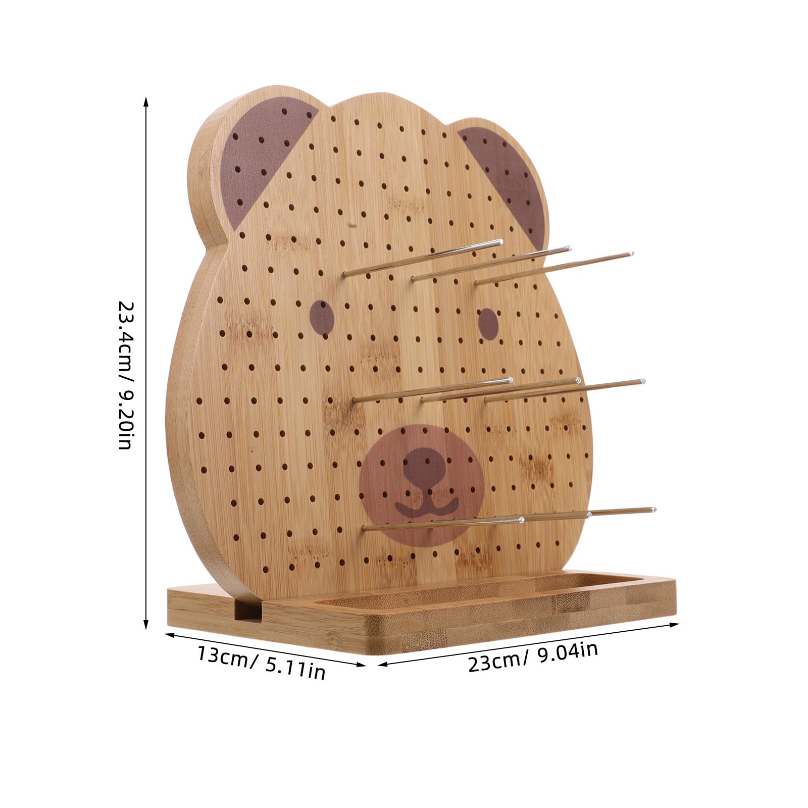 Abaodam Tablero de Madera para Ganchillo Hecho a Mano con Diseño Versátil y Pinzas de Bloqueo, Adecuado para Proyectos de Crochet y Usuarios Avanzados o Principiantes