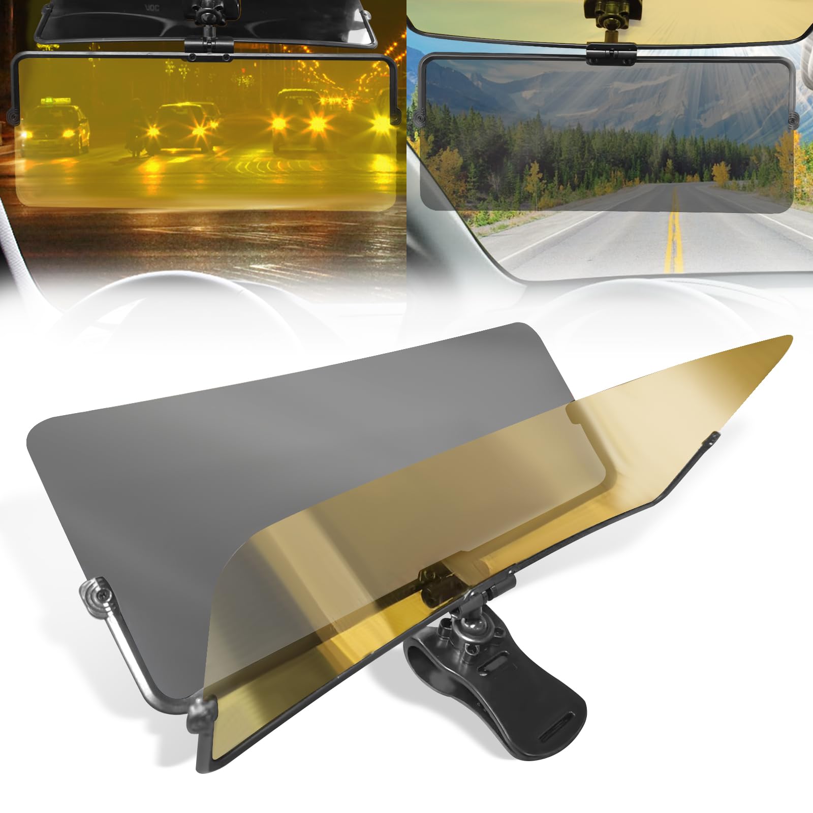 Sun Visor Extender for Cars, 2 Pack Universal Sun Visor Extender for Car Easy to Install, UV400 Anti-Glare Protects from Glare, UV Rays, Snow Blindness for Safe Driving