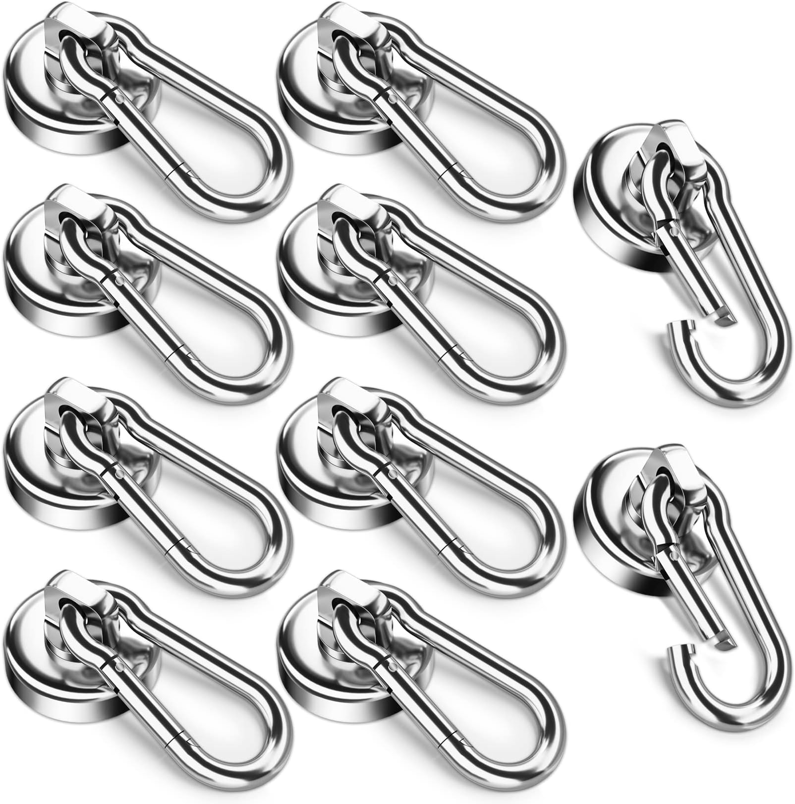 Magnets Strong MW Multi-Purpose Neodymium Magnet Carabiner - 360 Degree ...