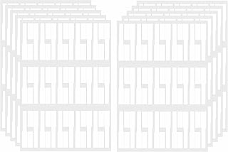 Hybsk 300 PCS Cable Labels Waterproof Wire Tags Write on Stickers Tear Resistant Flexible Works Cord Identification Labels A4 Sheet for Laser Printer 10 Sheet (White)