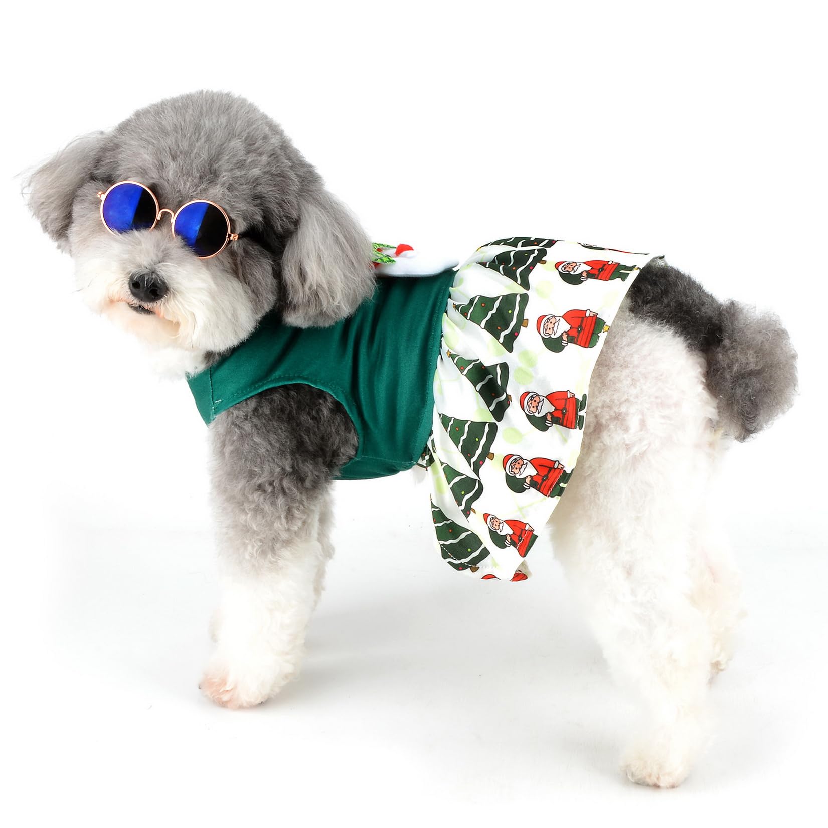 Amazon.co.jp: 犬 服 クリスマス ワンピース 小型犬 かわいい ドレス