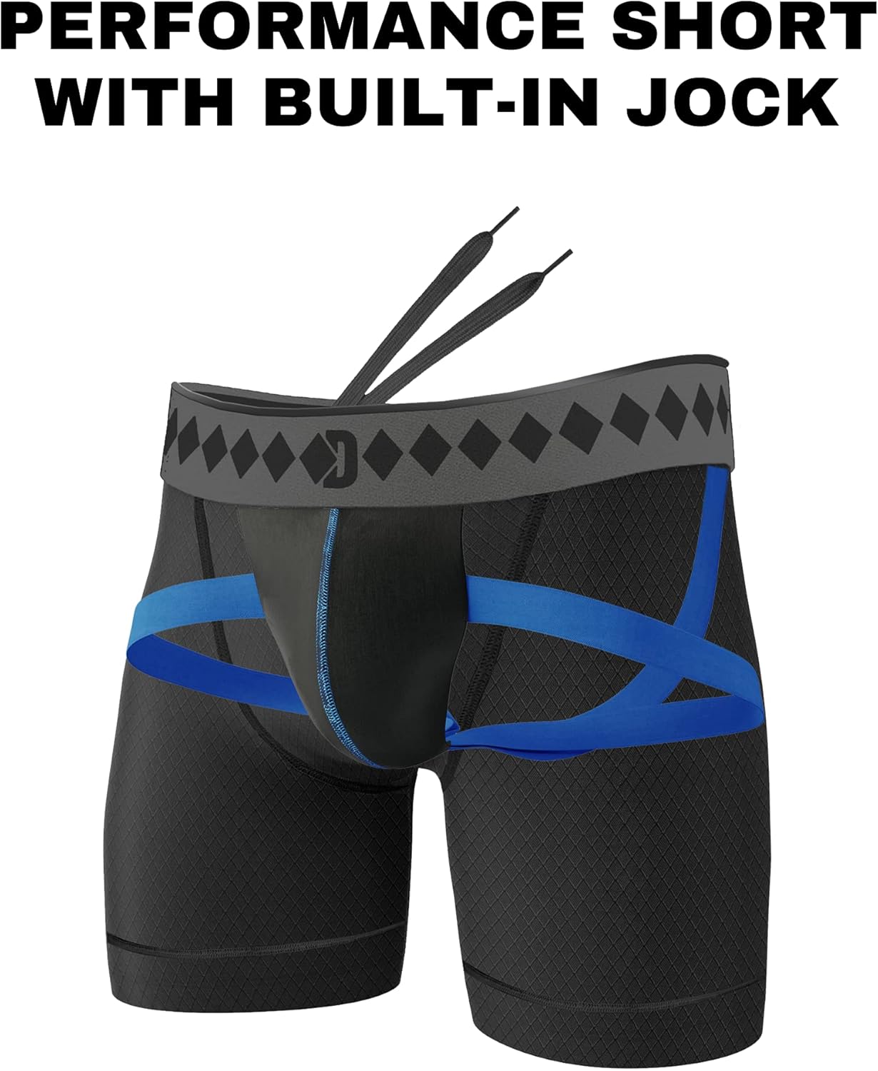 Diamond MMA Compression Performance Short with Built-in Jock Strap and Athletic Cup System - Image 4