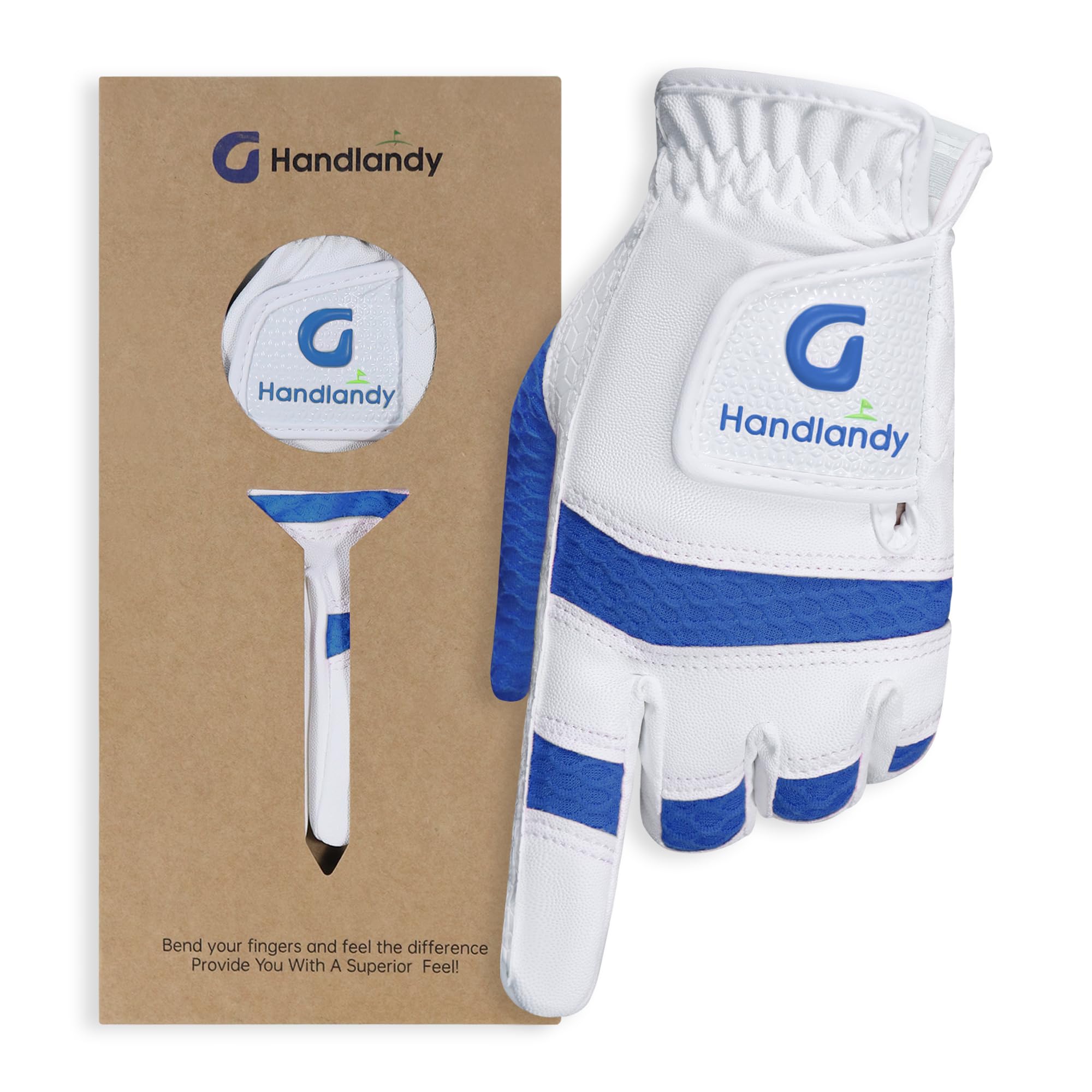 HANDLANDY HLDD Kids Golf Glove, Left Hand Youth Golf Glove for Junior Toddler, Durable & Breathable