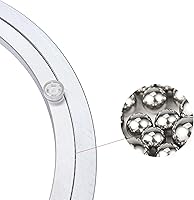 Vista 2 de Placa giratoria de aluminio resistente Lazy Susan con rodamiento giratorio para mesa de comedor (8 pulgadas)