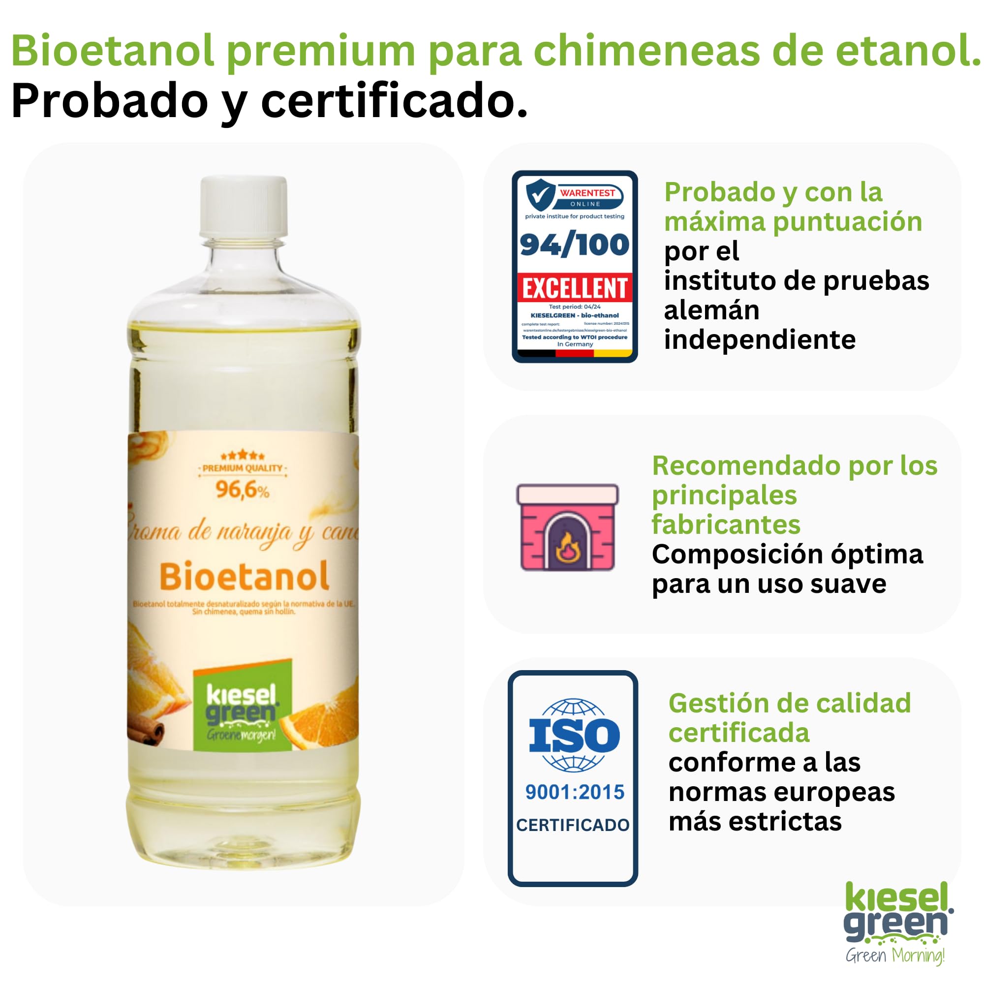 Bioetanol 6 x 1 litro con Fragancia para Chimenea de Etanol, Muchas Variedades – Bioalcohol como Fragancia de Ambiente – Estufas de Bioetanol, Biochimenea Etanol, Ethanol (OZ)