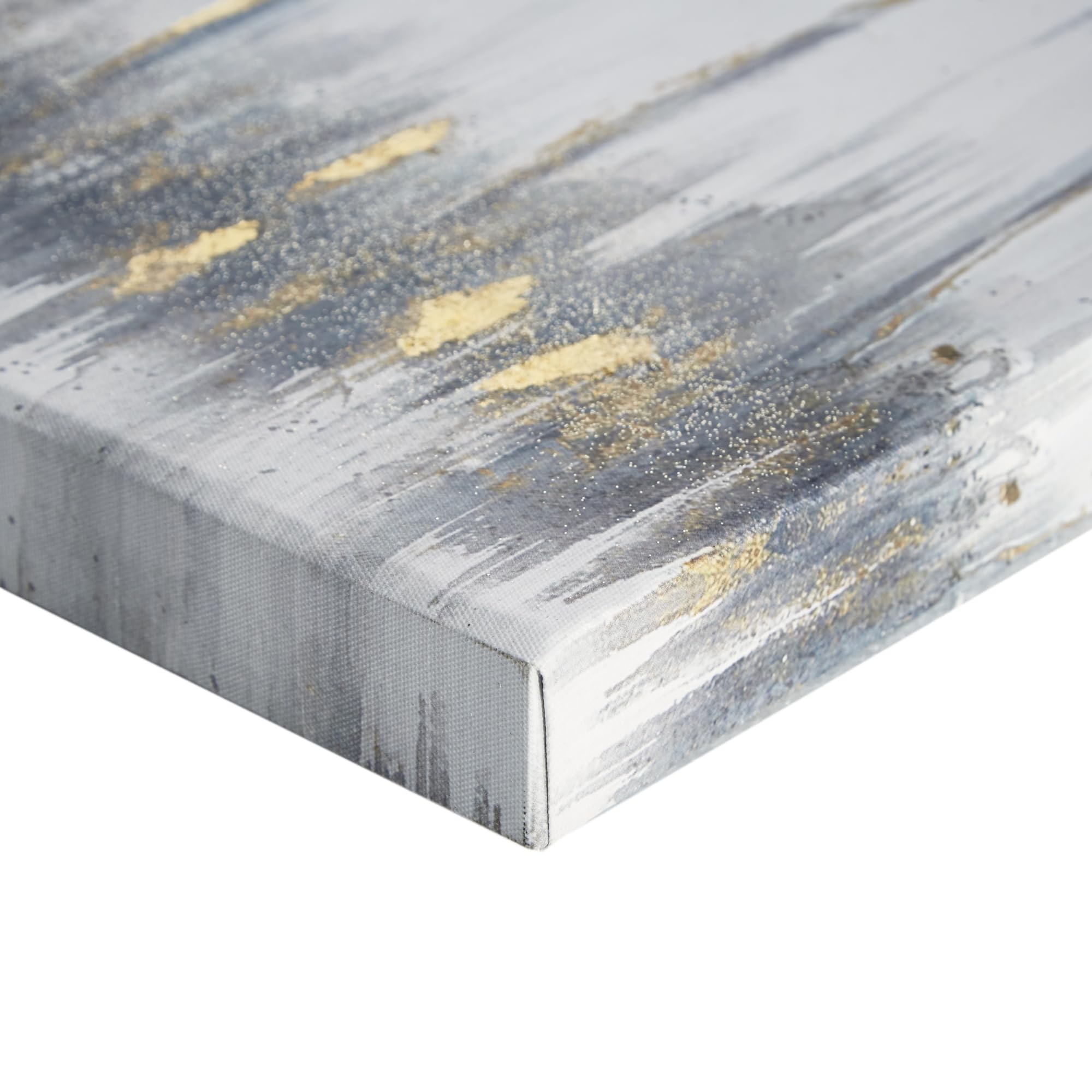 Amazon｜Madison Park プリントキャンバス 金箔 3点セット ブルー