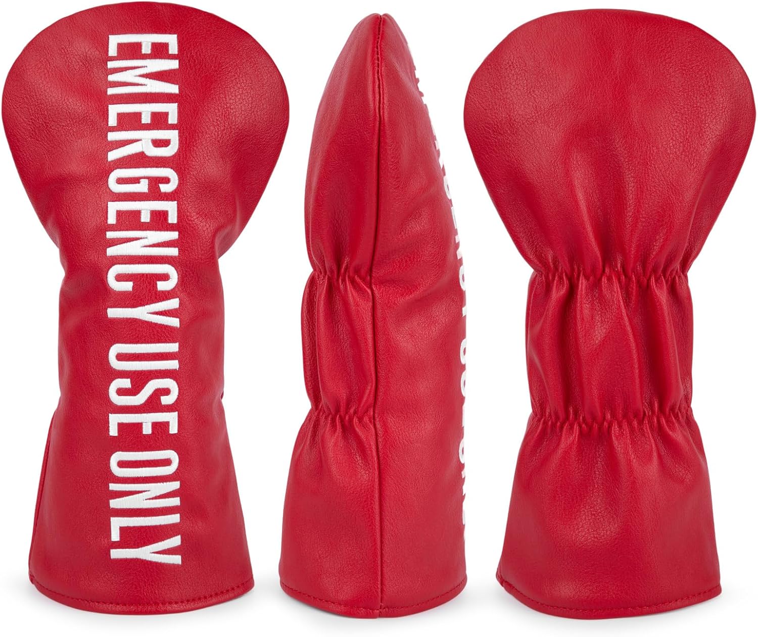 Barudan Golf Club Covers Red PU Leather Golf Headcovers 4 Models Available Driver Fairway 3 5 Wood Hybrid Head Cover fits for All Brand