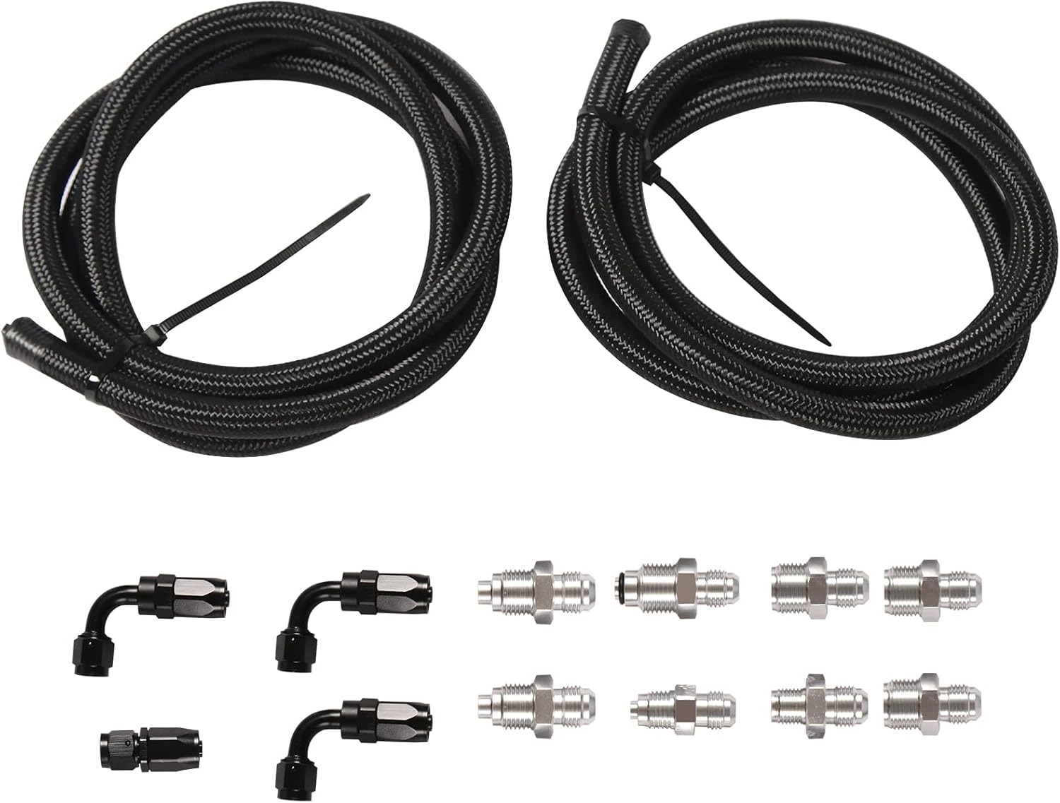 BoardRoad Power Steering Pump Hose Kit For GM LS Swap Ls1