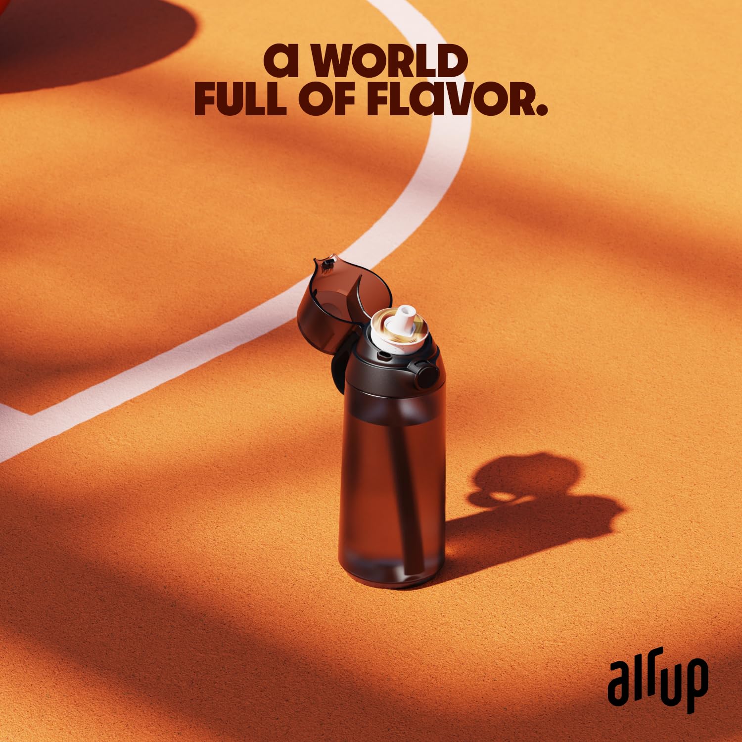 AIR UP® Click Midnight Black oryginalny zestaw startowy z kapsułkami w 5 smakach, butelka na napoje 600 ml z aromatem bez cukru, nadaje się do mycia w zmywarce, nie zawiera BPA