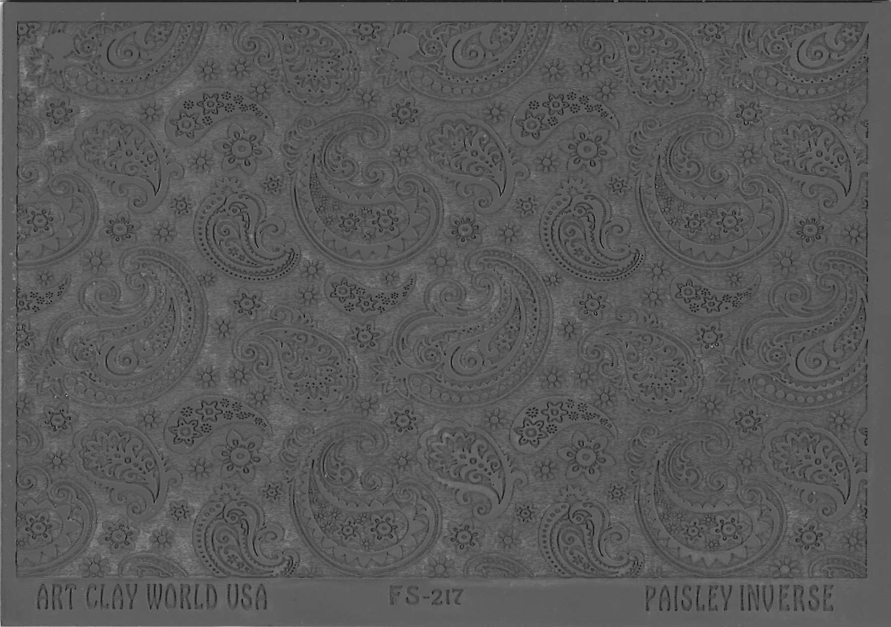 Flexistamps Texture Sheets Paisley Inverse Design - 1 Pc.