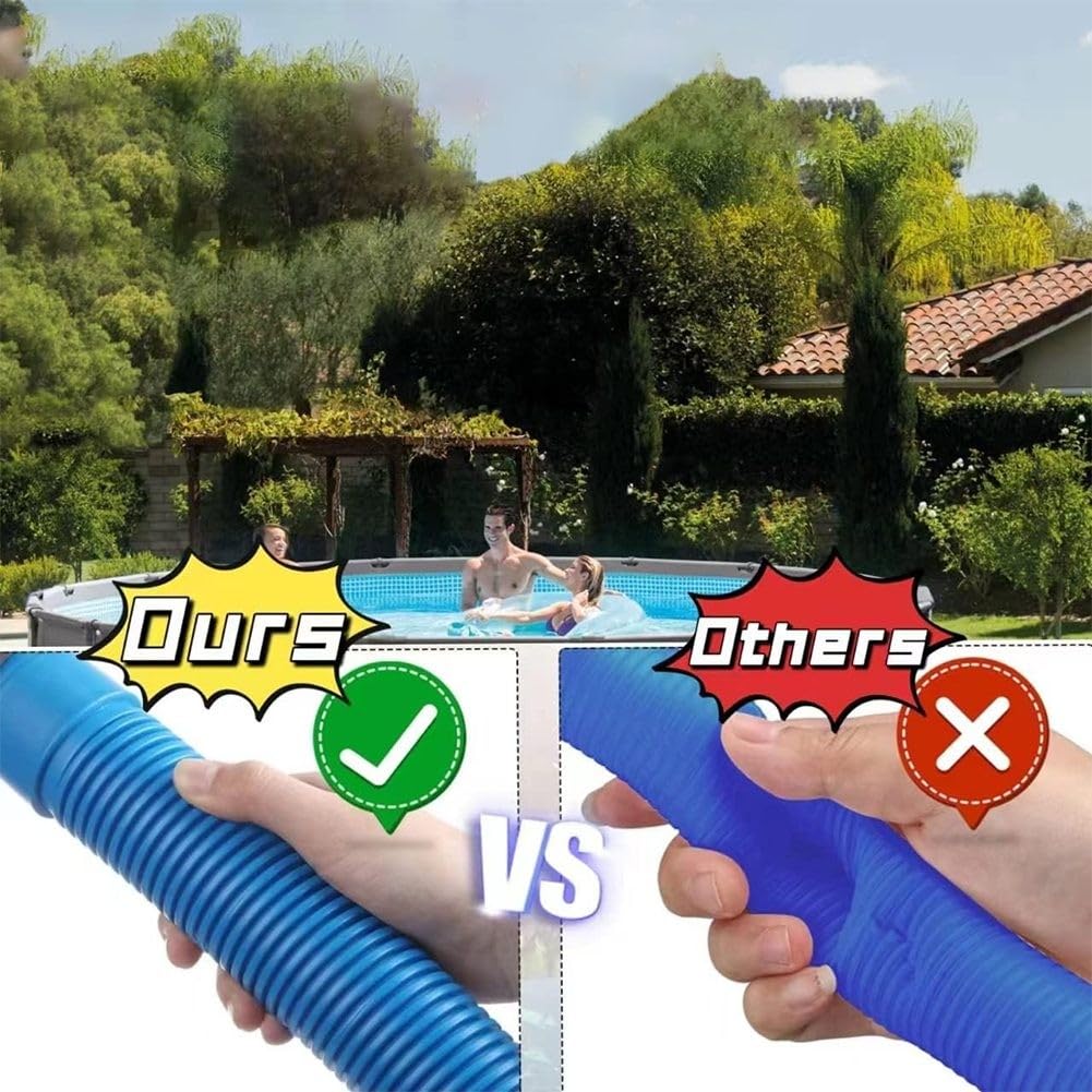 Ulisem2 Pezzi Tubo Di Ricambio Per Piscina Fuori Terra, Tubo Di Ricambio Per Piscina Fuori Terra Tubo Di Ricambio Per Pompa Filtro Piscina 59x125 Pollici 88472851 - Foto 8