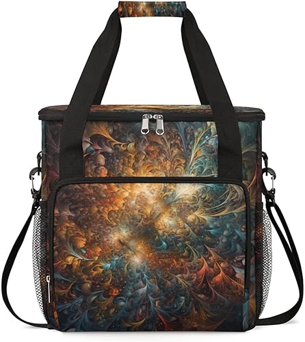 Abstract Art - Bolsa de café de galaxia colorida para viaje, bolsa de almacenamiento compatible con Keurig K-Mini o K-Mini Plus, portátil, de una