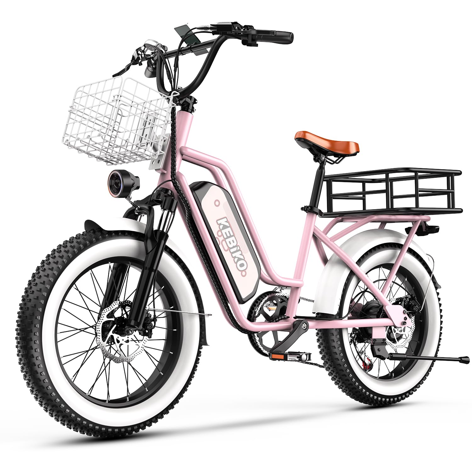 1500W Electric Bike for Adults,48V 20/25/60Ah Removable Battery Max Range 80Miles Electric Bicycle,20''×4" Fat Tire Ebike,Adult Electric Bicycles for Commute Beach Snow,E-Bike UL Certified