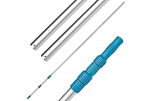 U.S. Pool Supply Professional 15-Foot Telescopic Aluminum Swimming Pool Pole