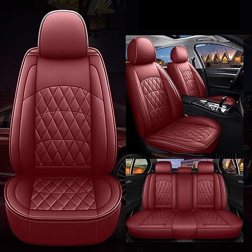 Fundas de asiento de automóvil de piel sintética de 5 asientos compatibles con Nissan X-Trail Versa Sulphy Teana Sentra, Maxima Murano, accesorios