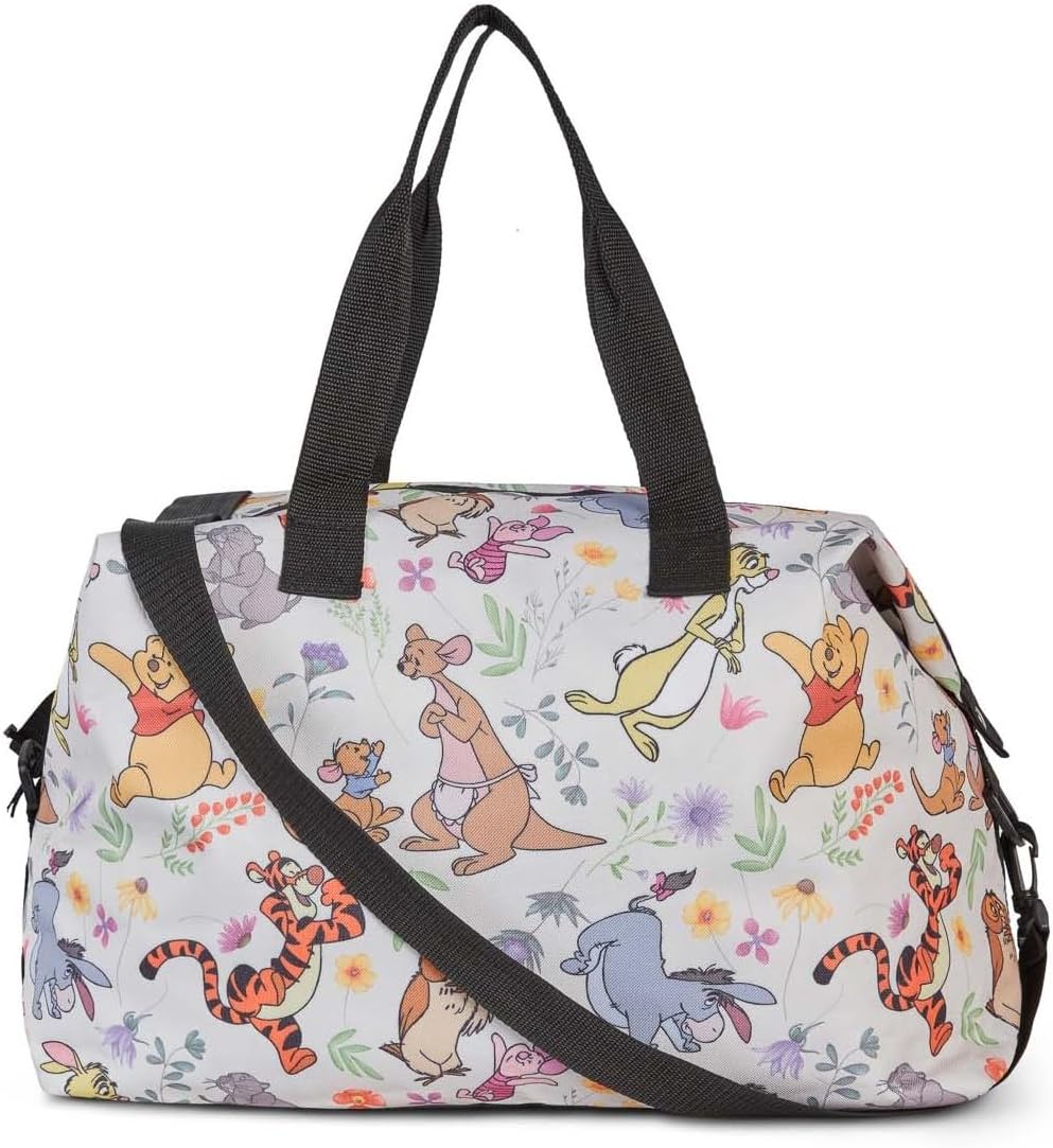 Disney Tote Duffel Bag Mickey Mouse Friends All Over Print Weekender Travel