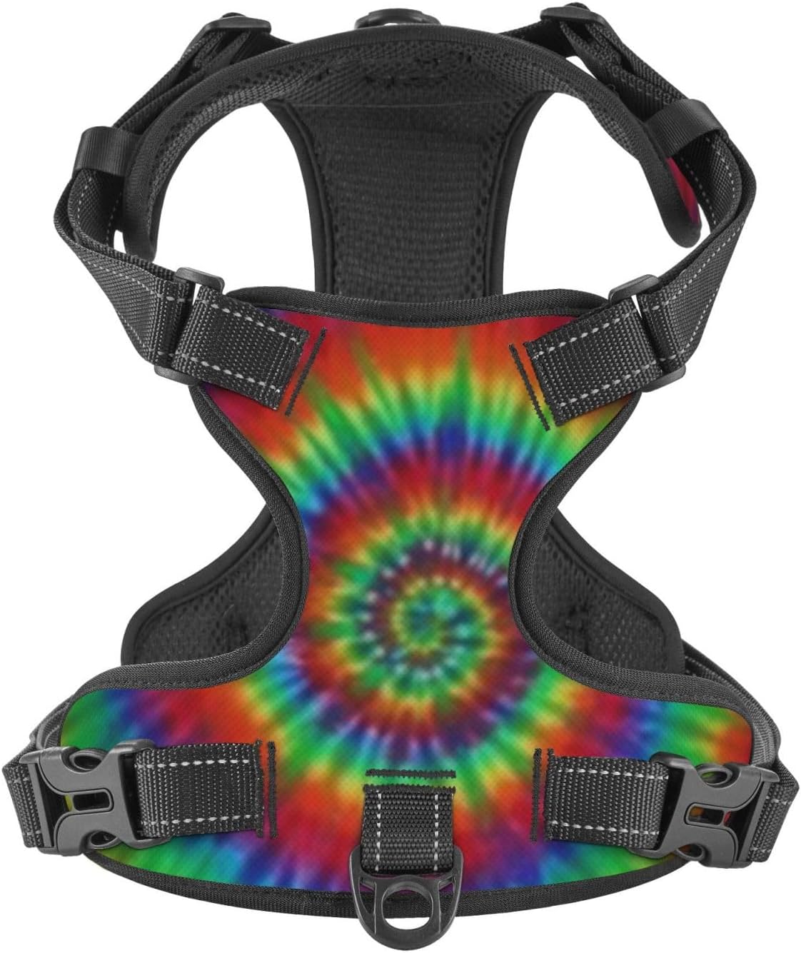 Tie Dye No Pull Dog Vest Harness for Small Medium Large Dog Puppy Pets Cats Outdoor Walking