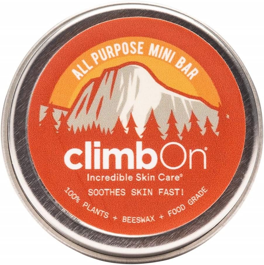 climbOn The Original, All Purpose Mini Lotion Bar - Aromatherapy Balm Helps Soothes and Moisturizes Dry Cracked Skin, 0.5 oz Tin