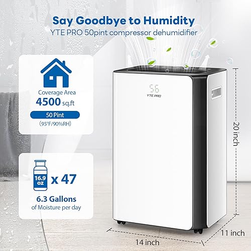 Miniatura 2 de Deshumidificador silencioso para toda la casa para sótano