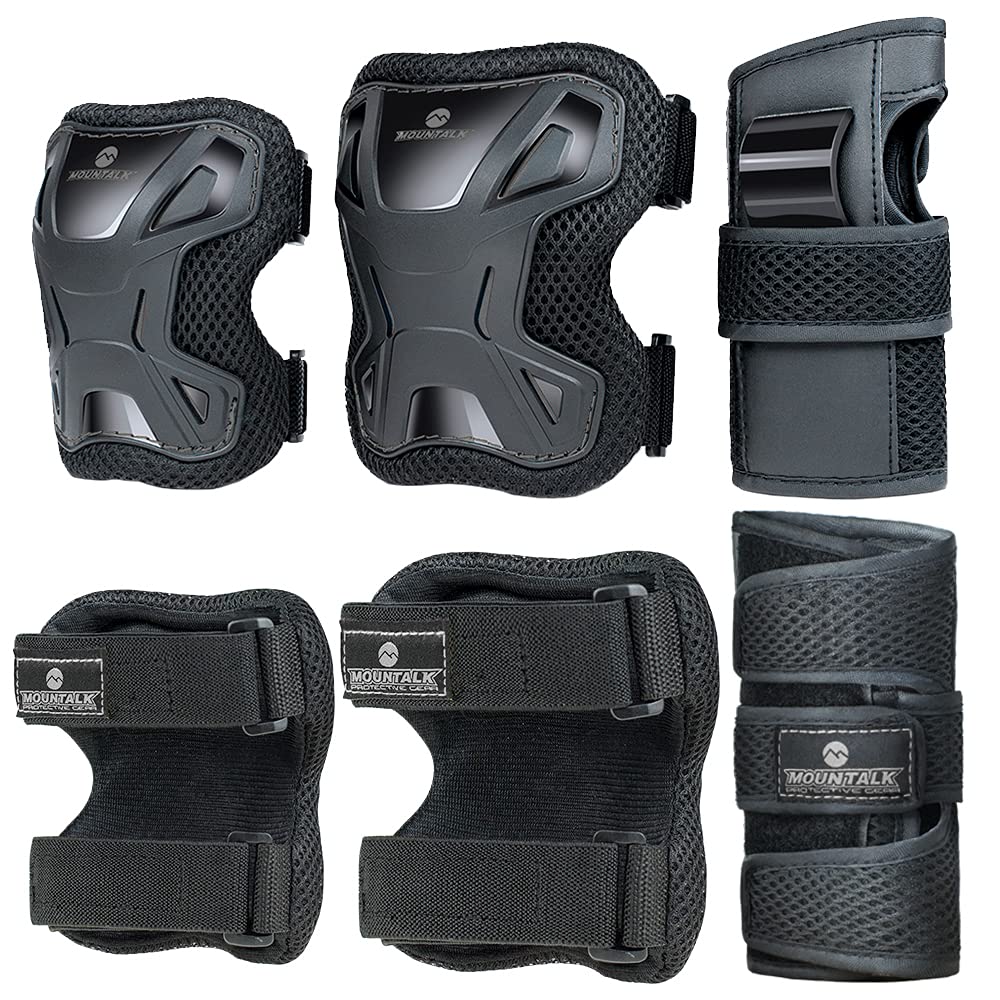 MOUNTALK Knee Pads for Kids/Toddler, Boys and Girls Skate Pads Protective Gear Set with Elbow Pads, Wrist Guards and Knee Pads