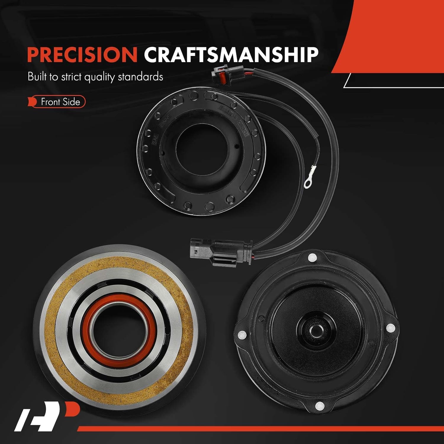 A-Premium Air Conditioner AC Compressor Clutch Kit Compatible with Mercedes-Benz C-Class, E-Class, GLE-Class, Sprinter, GL-Class, GLC-Class, S-Class, GLS-Class, SL-Class & Freightliner Sprinter