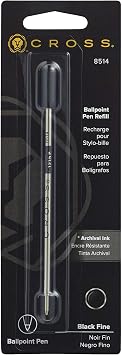 Cross Refill Single Pack Black Ink - Fine Point, 8514