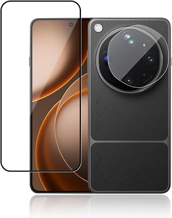 [1+1Pack] Lens Protector and Screen Protector for OPPO Find X9 Ultra, 9H Hardness Tempered Glass,Case Friendly,Anti-Scratch, Bubble Free, HD Clarity