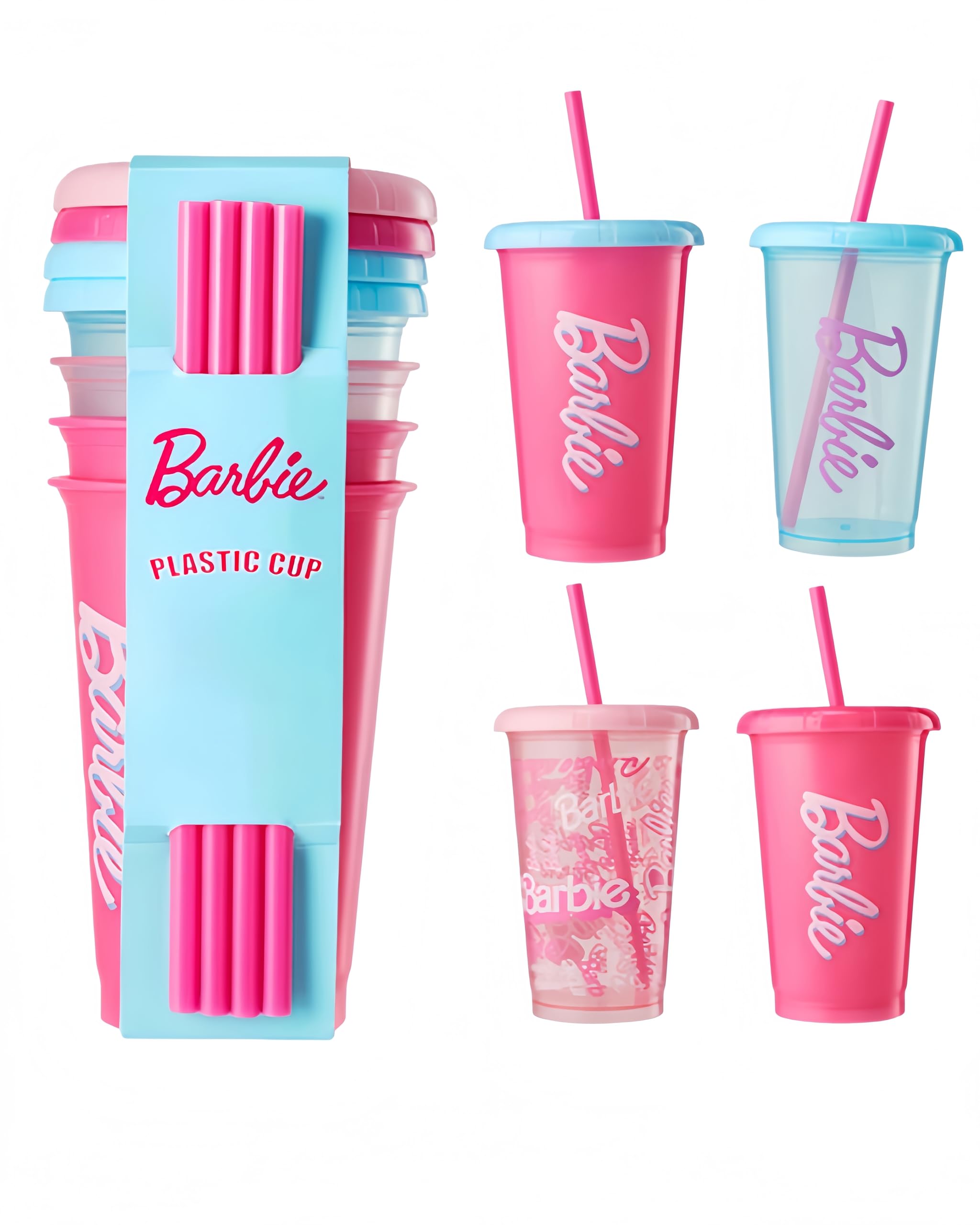 Miniso Barbie 16oz Iced Coffee Cups