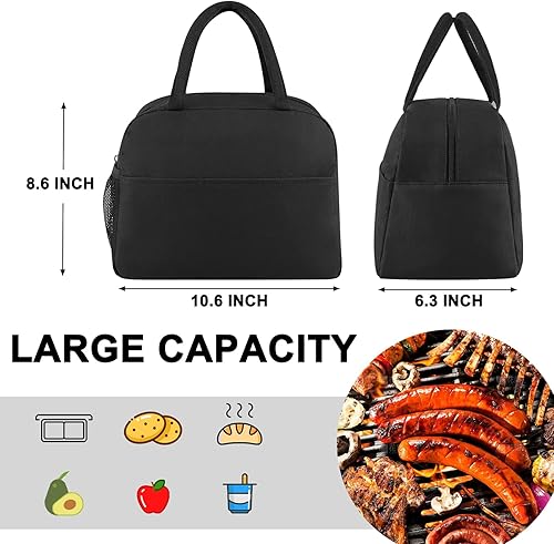 Miniatura 2 de Lonchera térmica para mujeres, hombres y adultos, gran capacidad, portátil, reutilizable, bolsa de almuerzo pequeña y bonita para el trabajo,