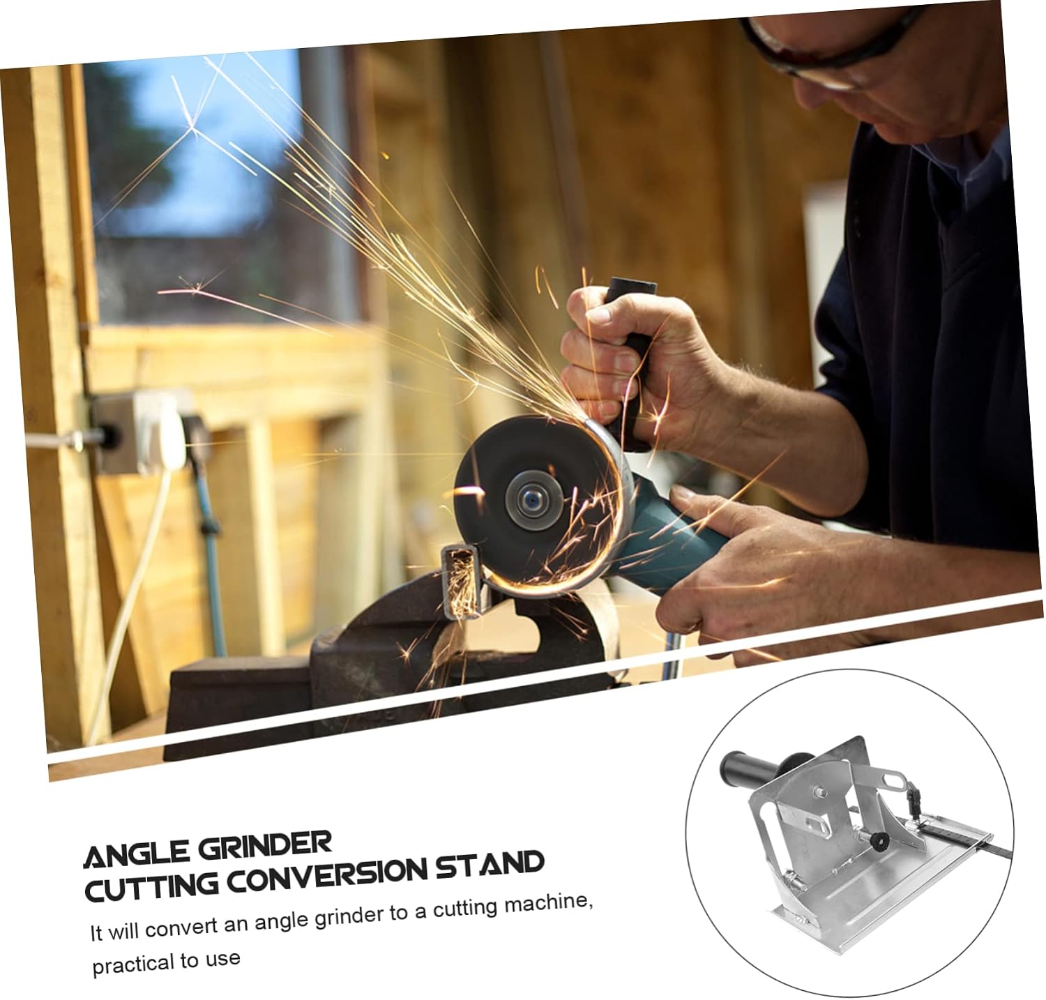 ARTIBETTER Angle Cutting Base Angle Machine Accessory Grinder Attachment Grinder Tool