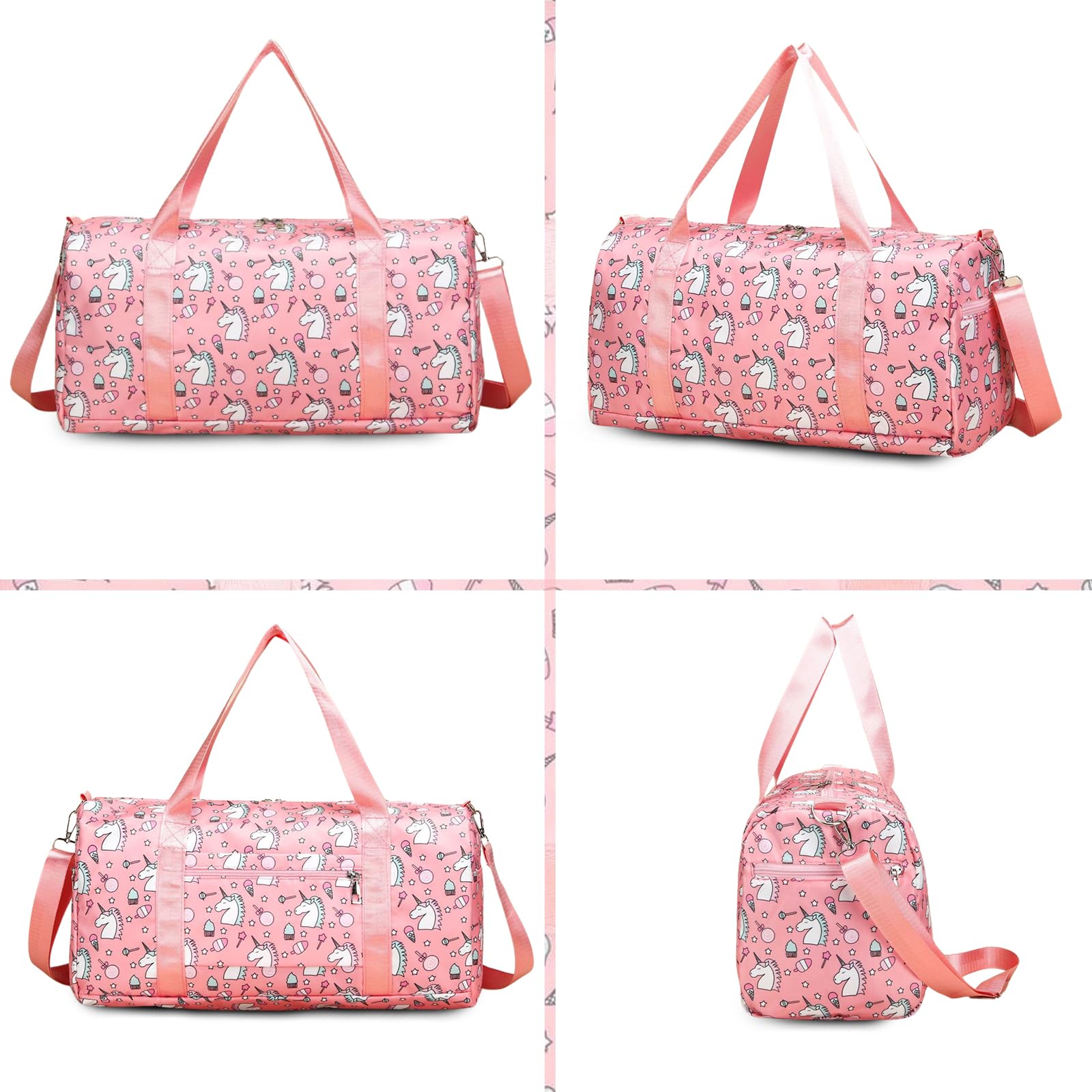 Suweir Borsa Sportiva per Bambini Borsa da Viaggio Ragazzi Ragazze con Scomparto Impermeabile Borsa da Nuoto Weekender Borsa da Palestra Borsa da Calcio Borsa da Bagno per Viaggi, Fitness, Sport