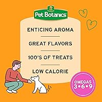 Vista 4 de Pet Botanics Bolsa de 12 onzas Omega Plus, suave y masticable, sabor a salmón, con 500 golosinas por bolsa, la elección de los mejores entrenadores
