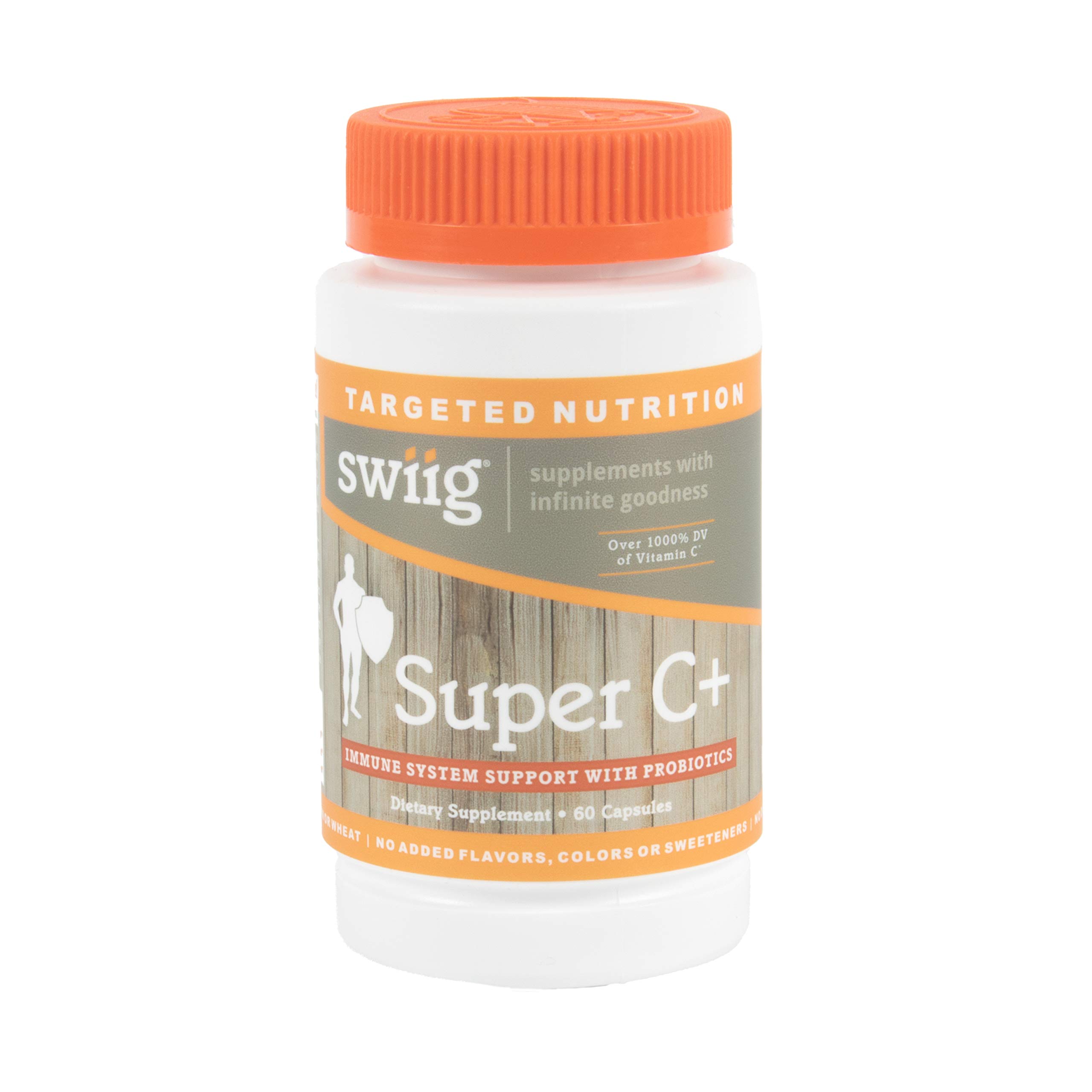 swiig Super C+, Vitamin C 1000mg, 60 Capsules