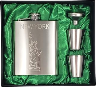 New York Flask Gift Set