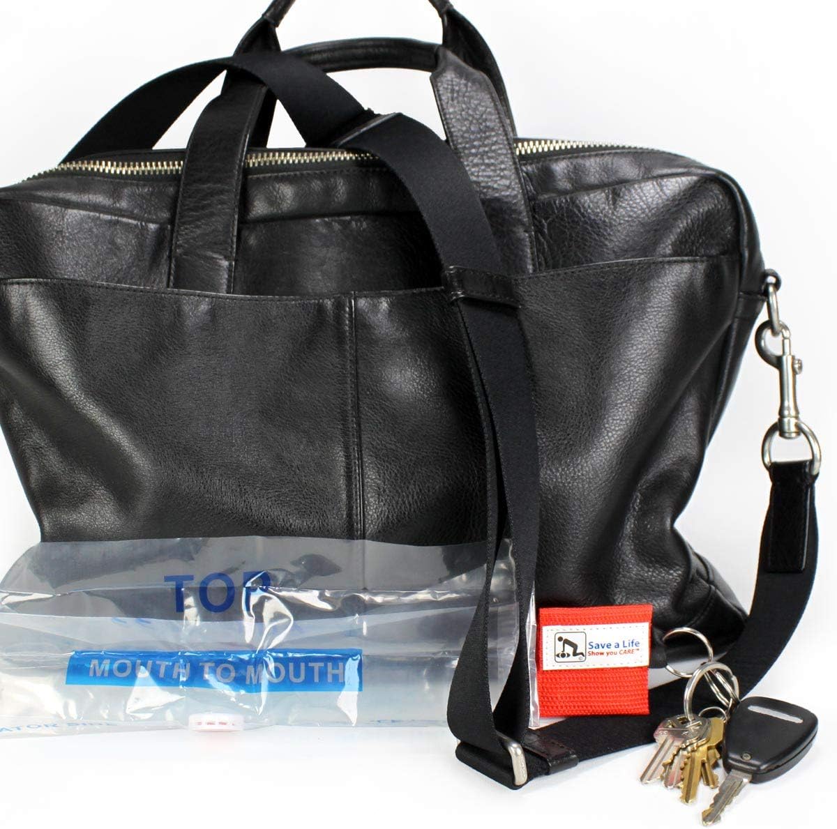 American CPR, CPR Emergency Rescue Face Shield with One-Way Valve, Mask for Key Chain or Pocket, Breathing Barrier, 6 Pack : Industrial & Scientific