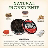 Vista 26 de Smokey Mountain Herbal Long Cut - Wintergreen - Caja de 10 latas - Tabaco sin tabaco y sin nicotina