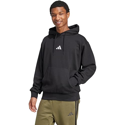 adidas Men's Essentials Feel Cozy Fleece Hoodie Sweatshirt