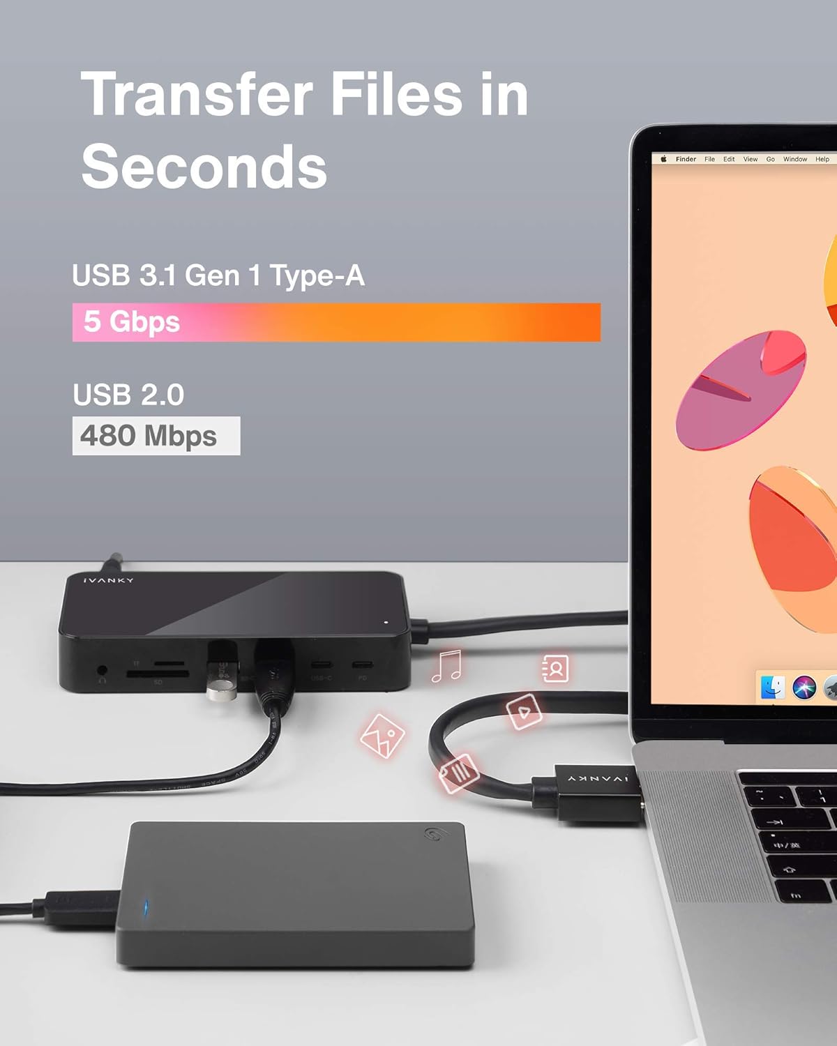 Flash Deals - 40% OFF MacBook Pro Docking Station, iVANKY USB 3.0 UHD 4K@60Hz Dual Display Dock with 96W Laptop Charging and 18W PD, for MacBook Pro 2016+ &MacBook Air 2018+ (HDMI, Mini DP, RJ45, SD/TF, 6 USB Ports) Crazy Clearance MacBook Pro Docking Station, iVANKY USB 3.0 UHD 4K@60Hz Dual Display Dock with 96W Laptop Charging and 18W PD, for MacBook Pro 2016+ &MacBook Air 2018+ (HDMI, Mini DP, RJ45, SD/TF, 6 USB Ports)