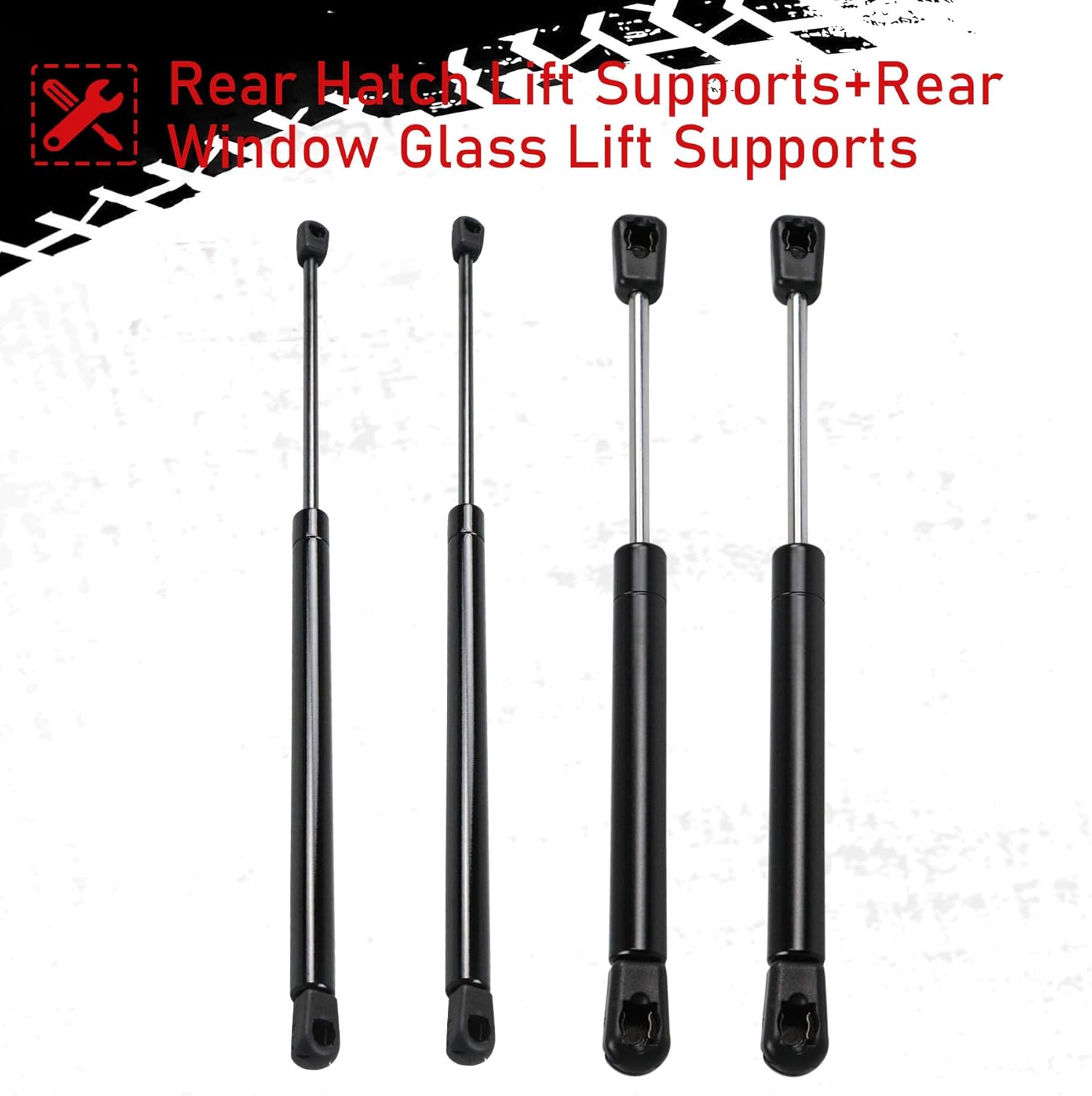 Youxmoto Hatch Liftgate and Rear Window Glass Lift Supports Struts fit for Chevrolet Tahoe, fit for Cadillac Escalade, fit for GMC Yukon, fit for GMC Yukon XL 1500 2500, fit for Suburban 1500 2500
