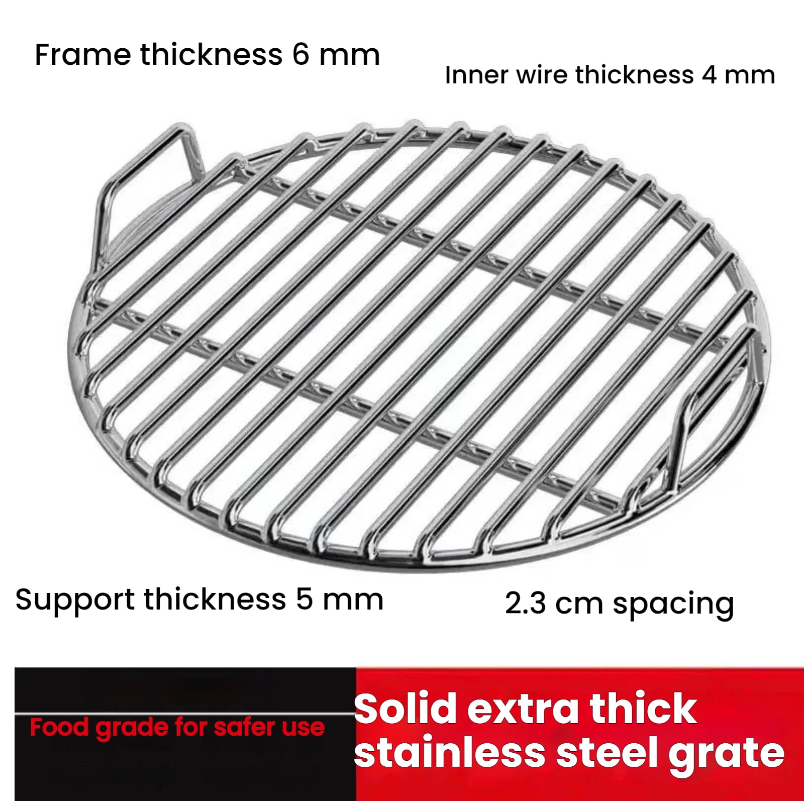 Bardzo gruby stojak do grillowania ze stali nierdzewnej, 30 cm, 35 cm, 40 cm, siatka do grilla, na kemping, piknik, do gotowania w ogrodzie, odporne na rdzę przybory kuchenne