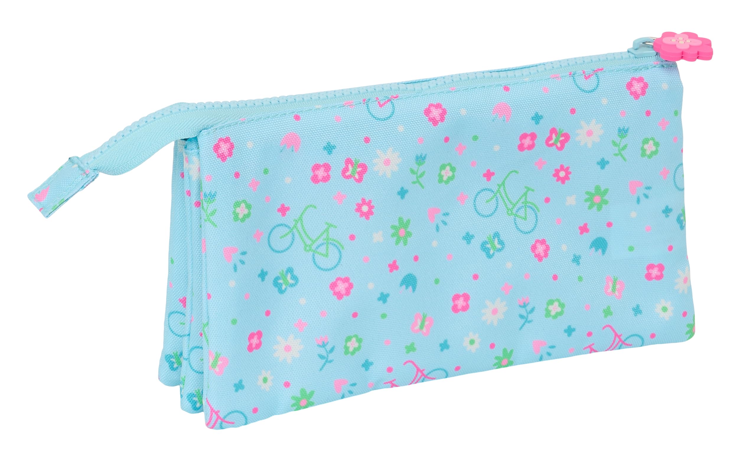 Safta, Triple Pencil Case, Recyclable Fabric, Children's Pencil Case, Child - Image 2