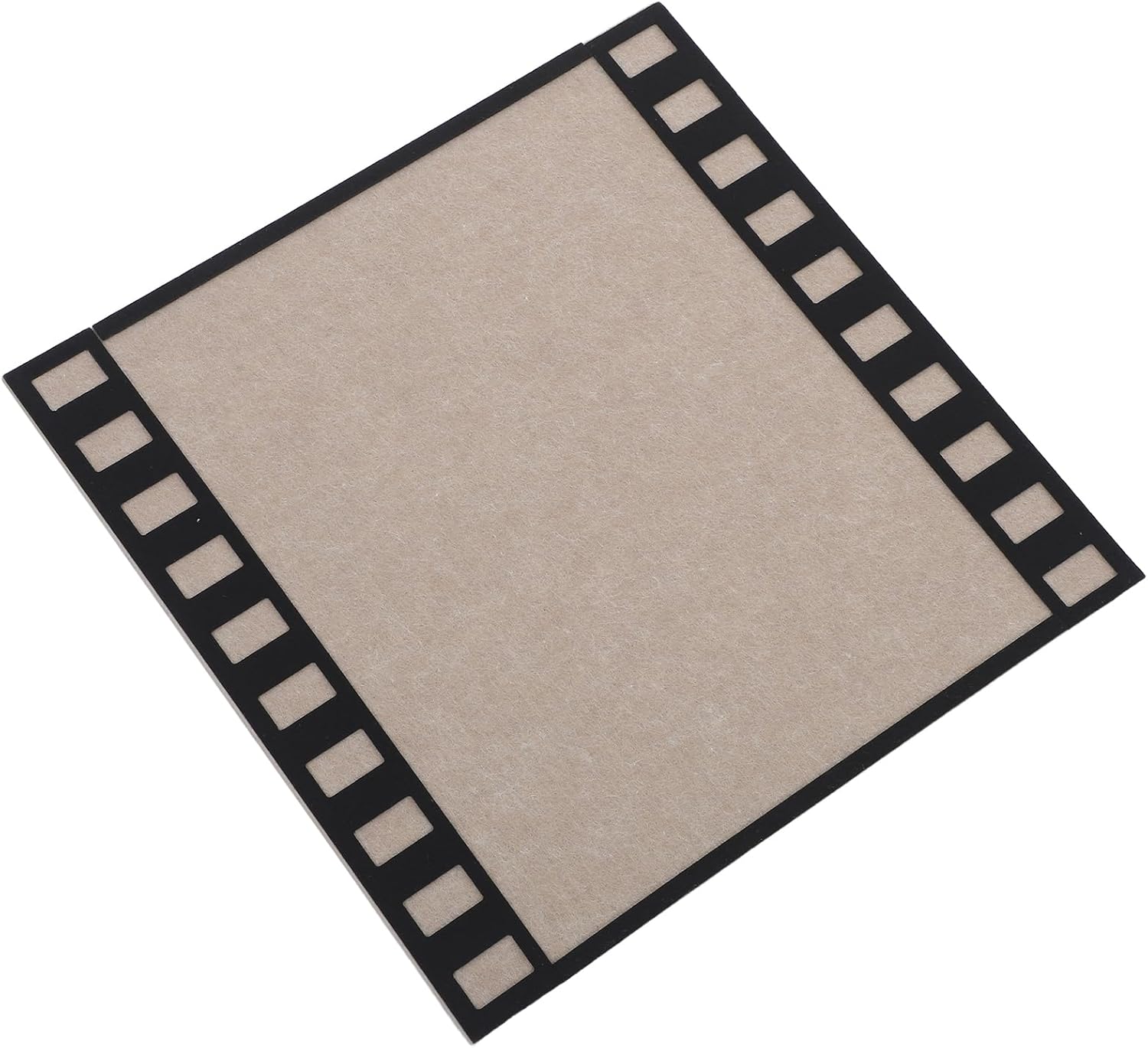 LUOZZY 2 Pcs Felt Bulletin Board with Self-Adhesive Filmstrip Mat for Home Party Decor Photo Display